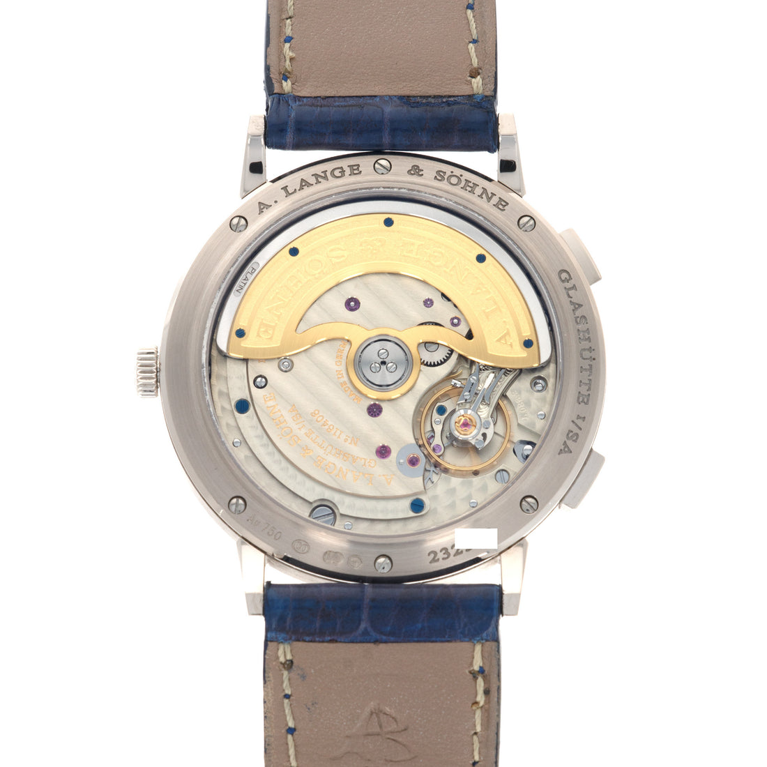 A. Lange & Sohne White Gold Dual TIme Watch, Ref. 386.026