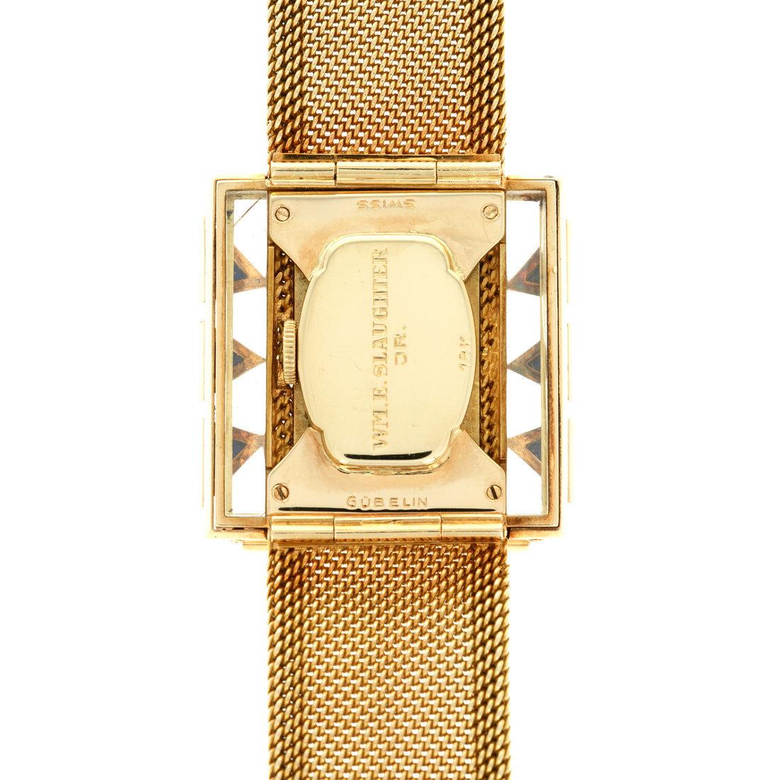 Gubelin Yellow Gold Lapis Watch