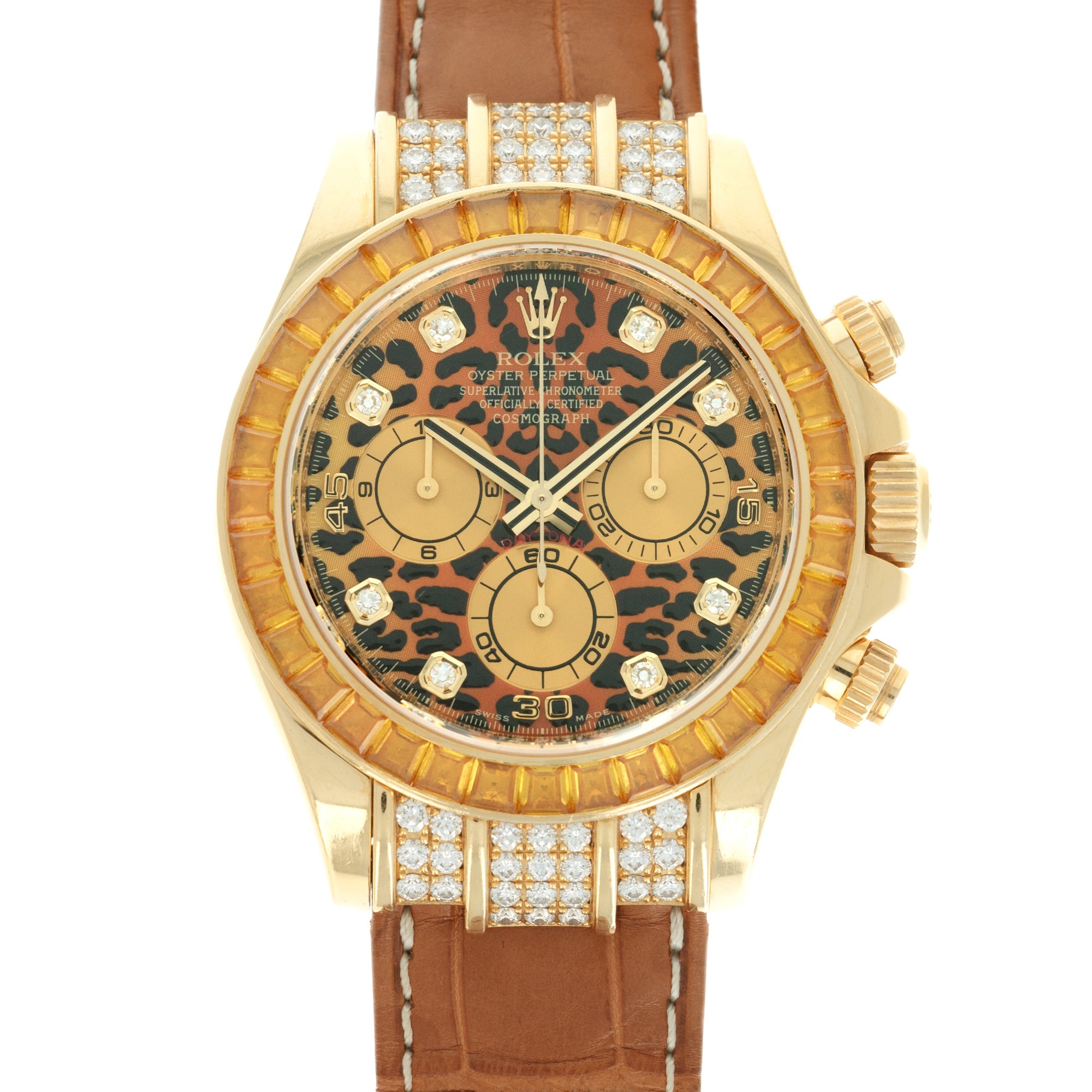 Rolex - Rolex Yellow Gold Cosmograph Daytona Leopard Watch Ref. 116598 - The Keystone Watches