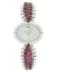 Piaget White Gold Diamond & Ruby Bracelet Watch
