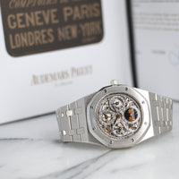 Audemars Piguet Platinum Royal Oak Quantieme Perpetual Skeleton Watch, Ref. 25829PT