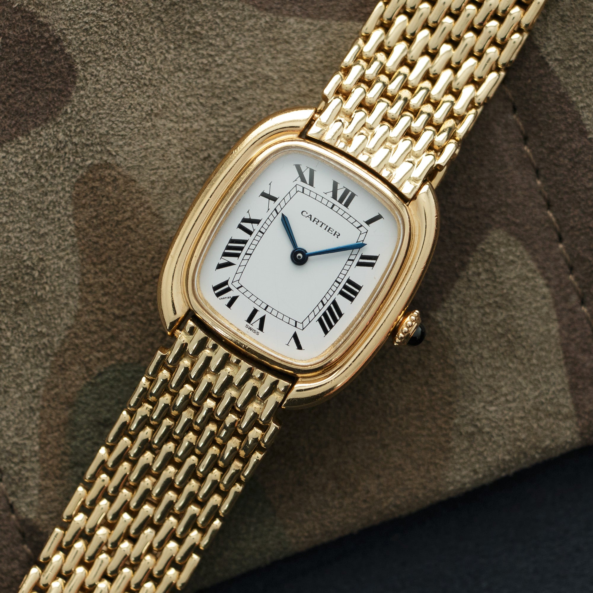 Cartier - Cartier Yellow Gold Tank Gondole Bracelet Watch - The Keystone Watches