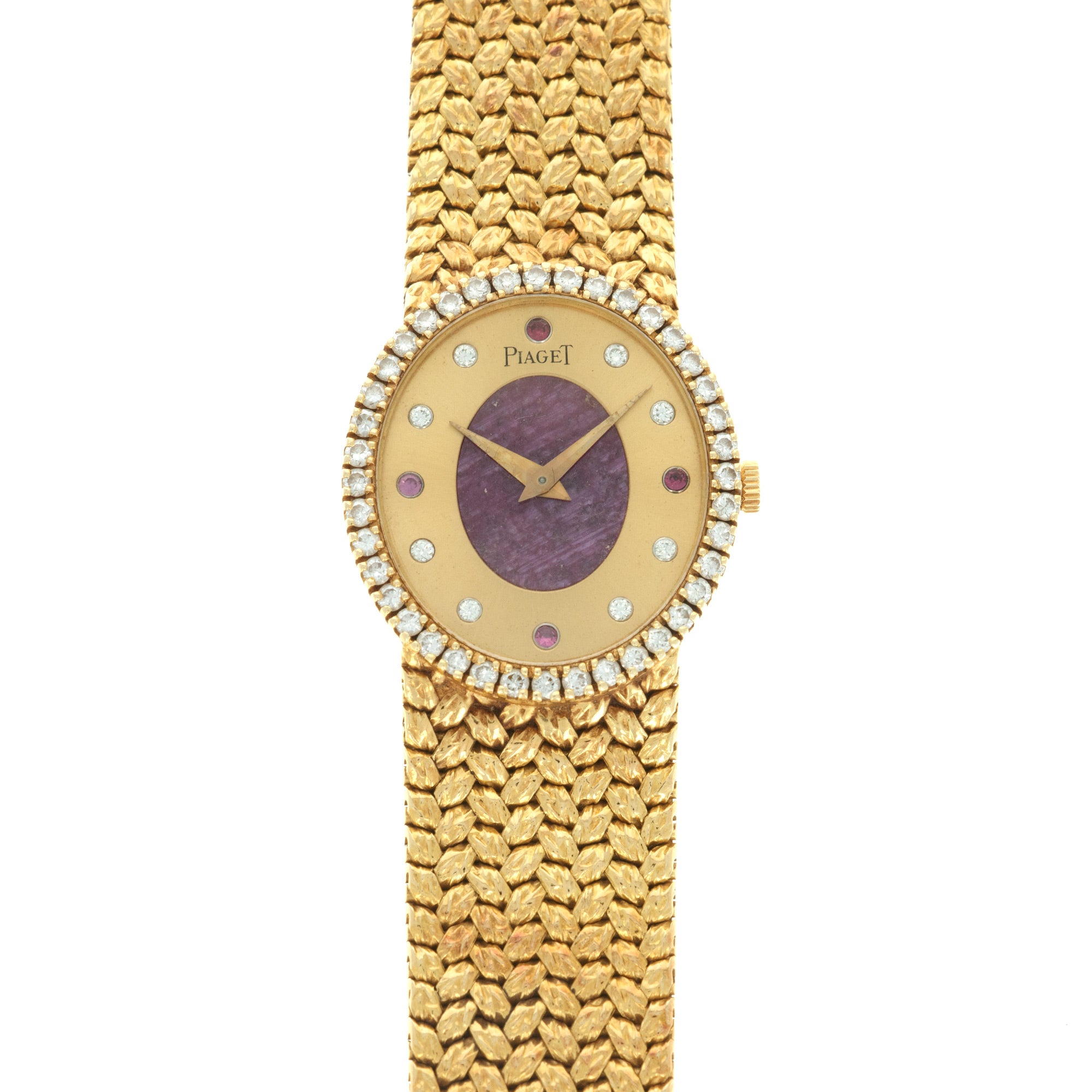 Piaget - Piaget Yellow Gold Ruby Diamond Watch, Circa 1970s - The Keystone Watches