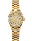 Rolex - Rolex Yellow Gold Datejust Diamond Sapphire Watch - The Keystone Watches