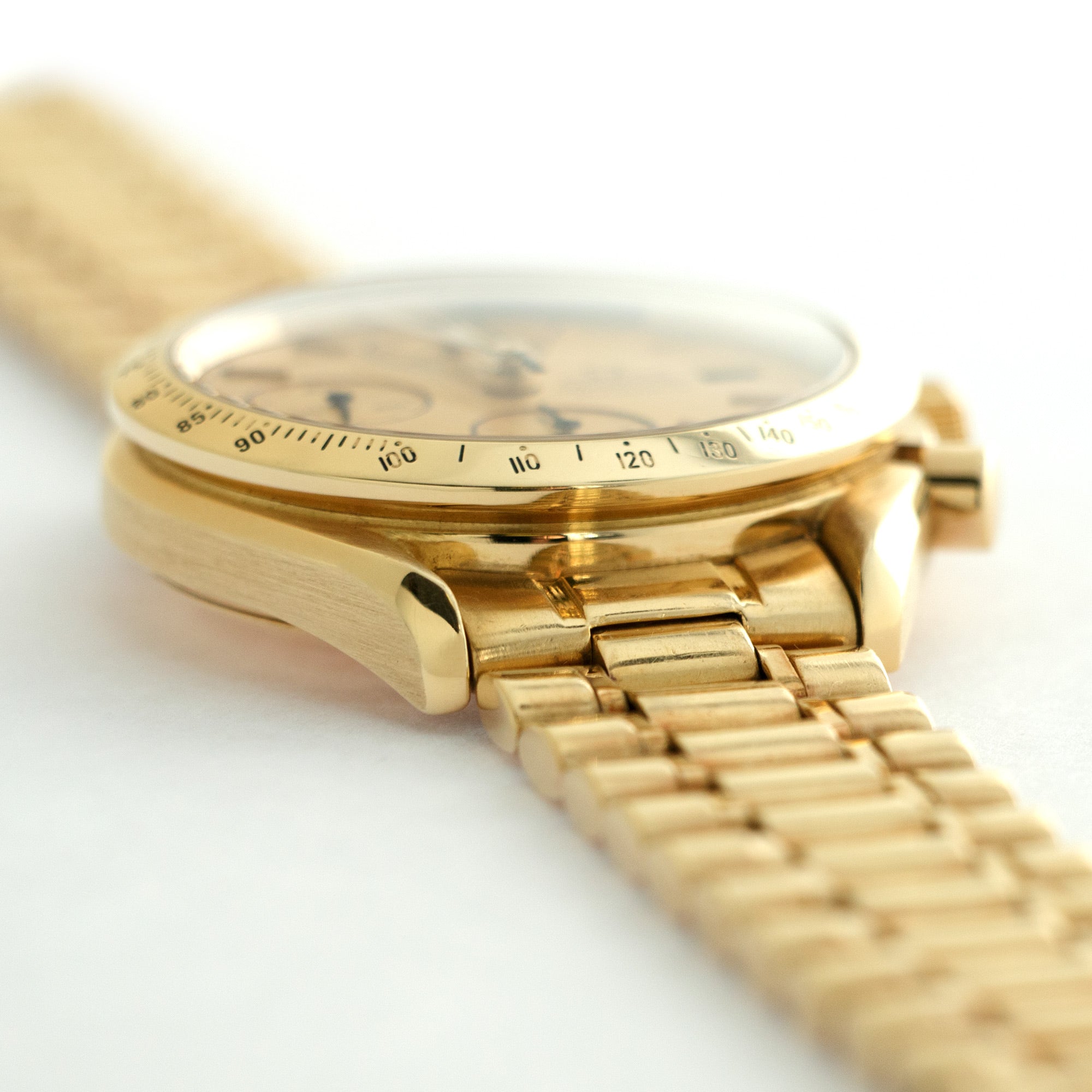 Omega - Omega Speedmaster Yellow Gold Chronograph - The Keystone Watches