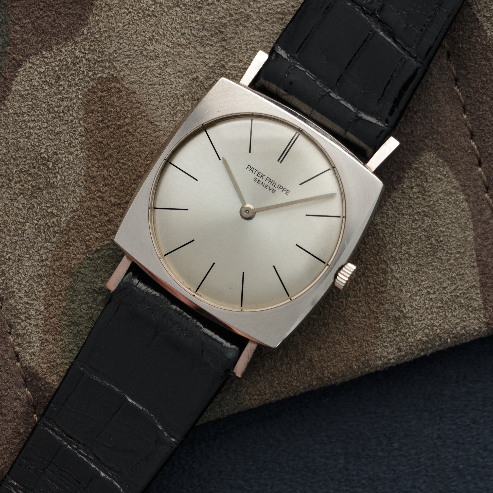 Patek Philippe - Patek Philippe White Gold Cushion Watch Ref. 3523 - The Keystone Watches