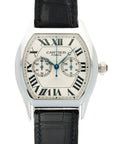 Cartier - Cartier White Gold Tortue Monopoussoir Chronograph Watch Ref. 2762 - The Keystone Watches