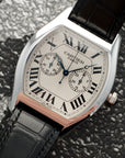 Cartier - Cartier White Gold Tortue Monopoussoir Chronograph Watch Ref. 2762 - The Keystone Watches