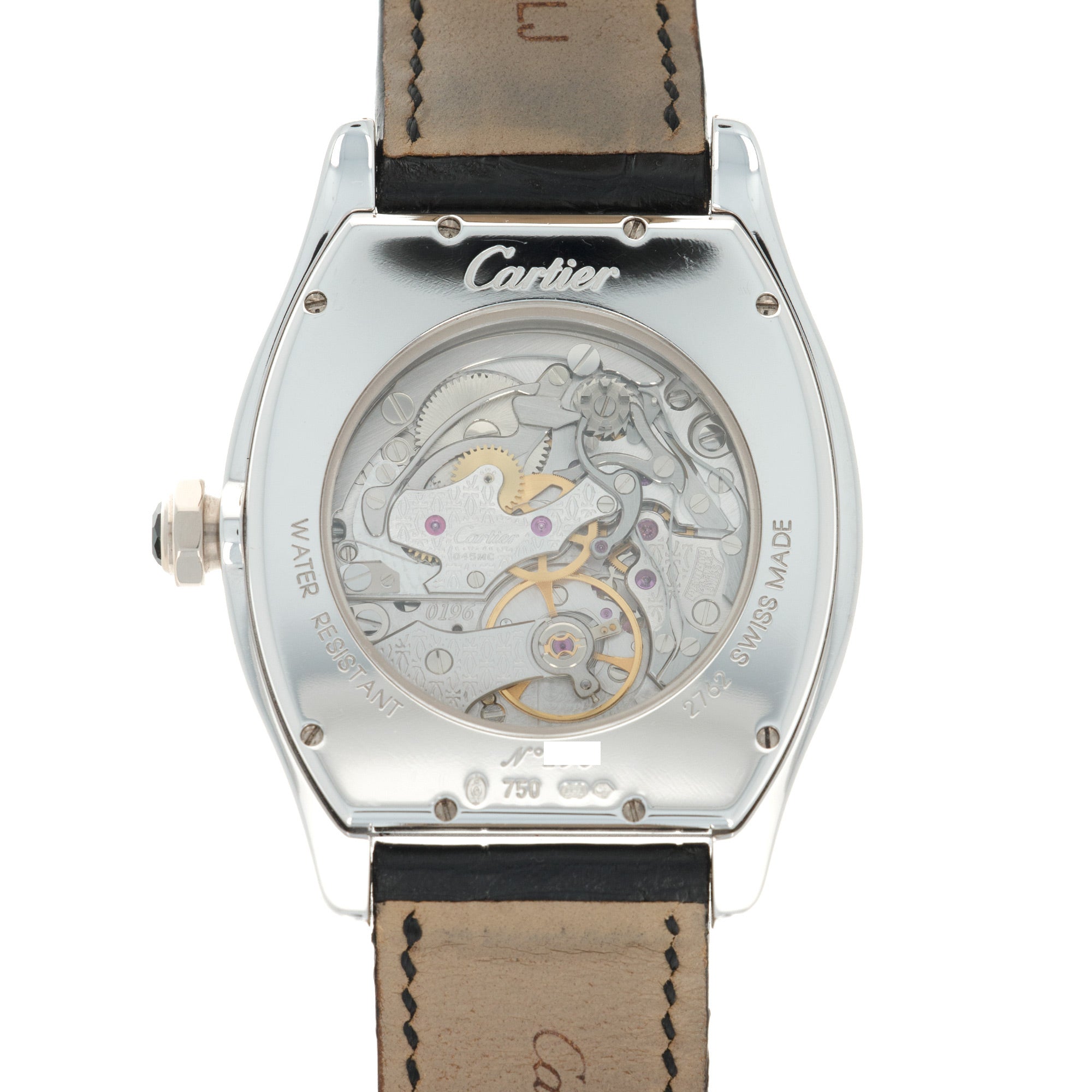 Cartier - Cartier White Gold Tortue Monopoussoir Chronograph Watch Ref. 2762 - The Keystone Watches