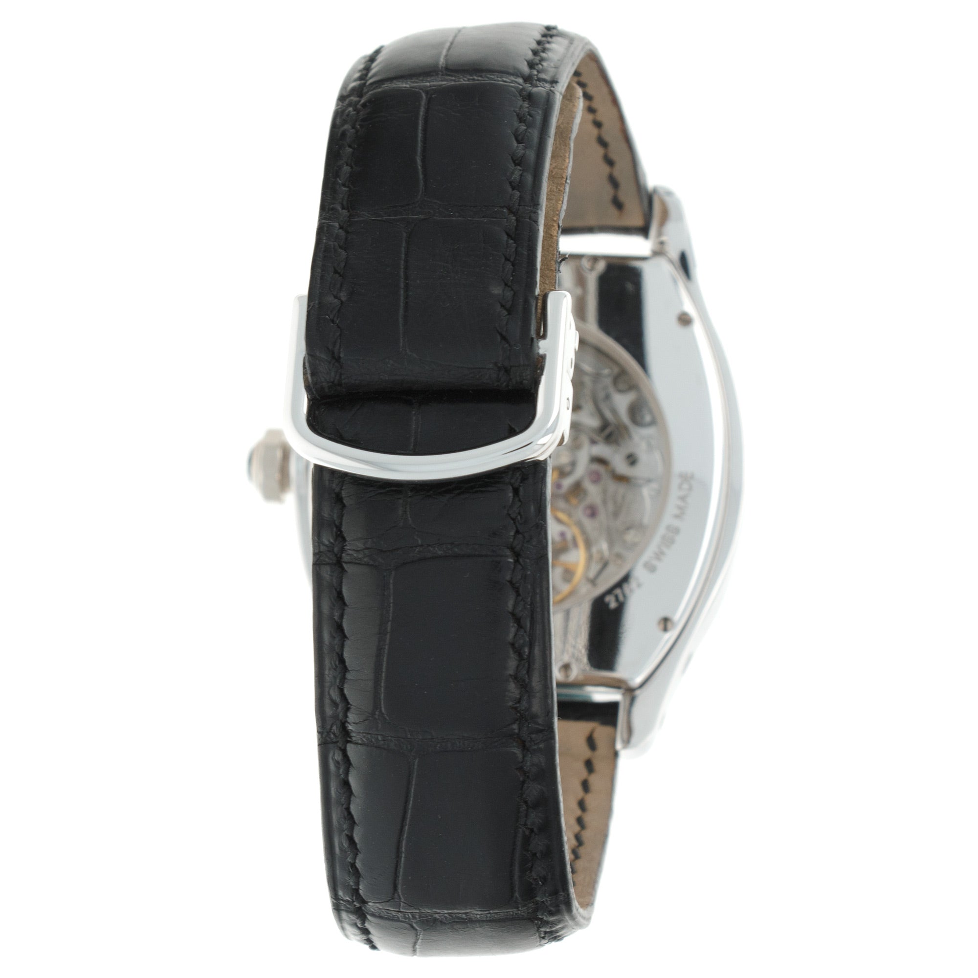 Cartier - Cartier White Gold Tortue Monopoussoir Chronograph Watch Ref. 2762 - The Keystone Watches