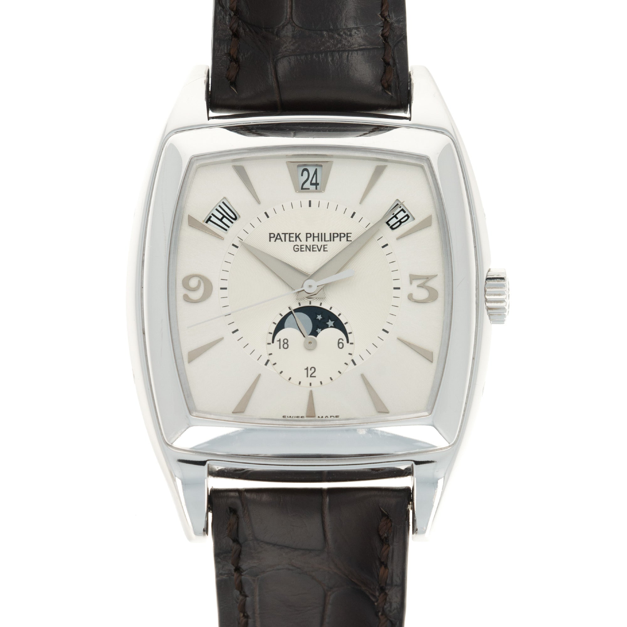 Patek Philippe - Patek Philippe White Gold Moonphase Watch Ref. 5135 - The Keystone Watches