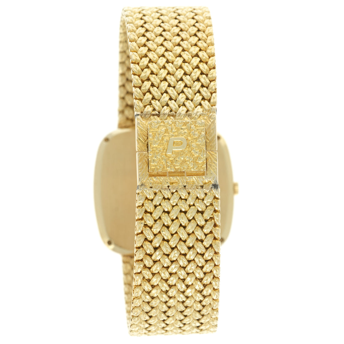 Piaget Yellow Gold Onyx Diamond Watch, 1970s