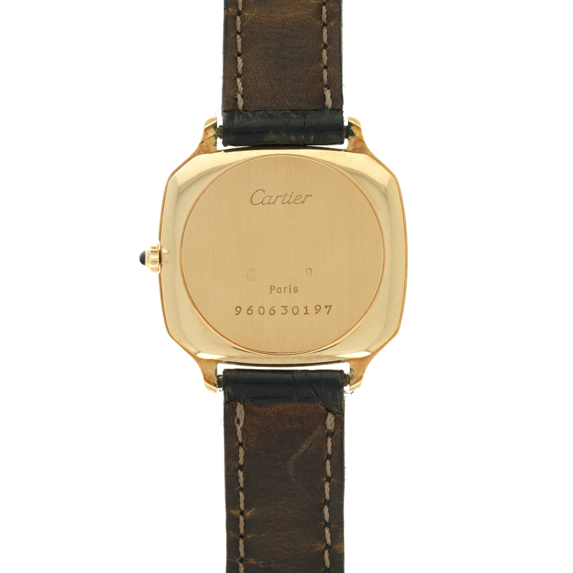 Cartier - Cartier Yellow &amp; White Gold Cushion Trianon Strap Watch - The Keystone Watches