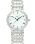 Patek Philippe - Patek Philippe White Gold Calatrava Watch Ref. 3802 with Unusual Bracelet - The Keystone Watches