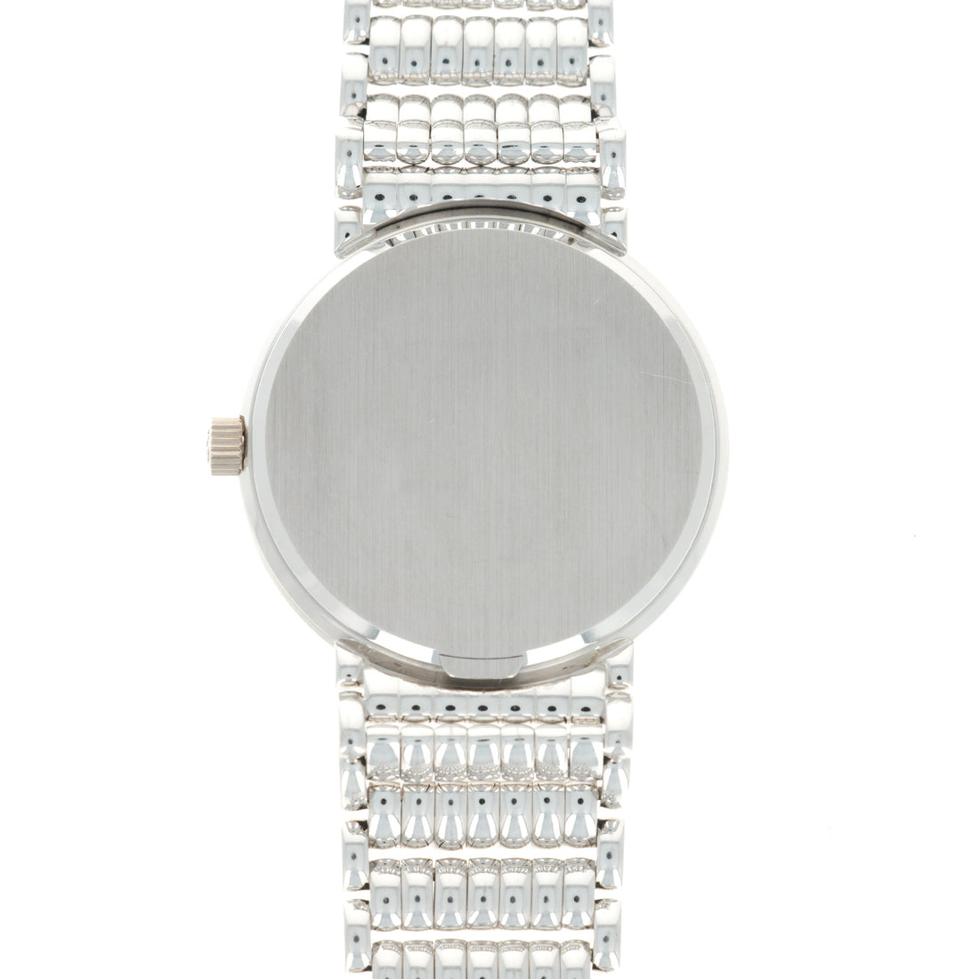 Patek Philippe White Gold Calatrava Watch Ref. 3802 with Unusual Bracelet