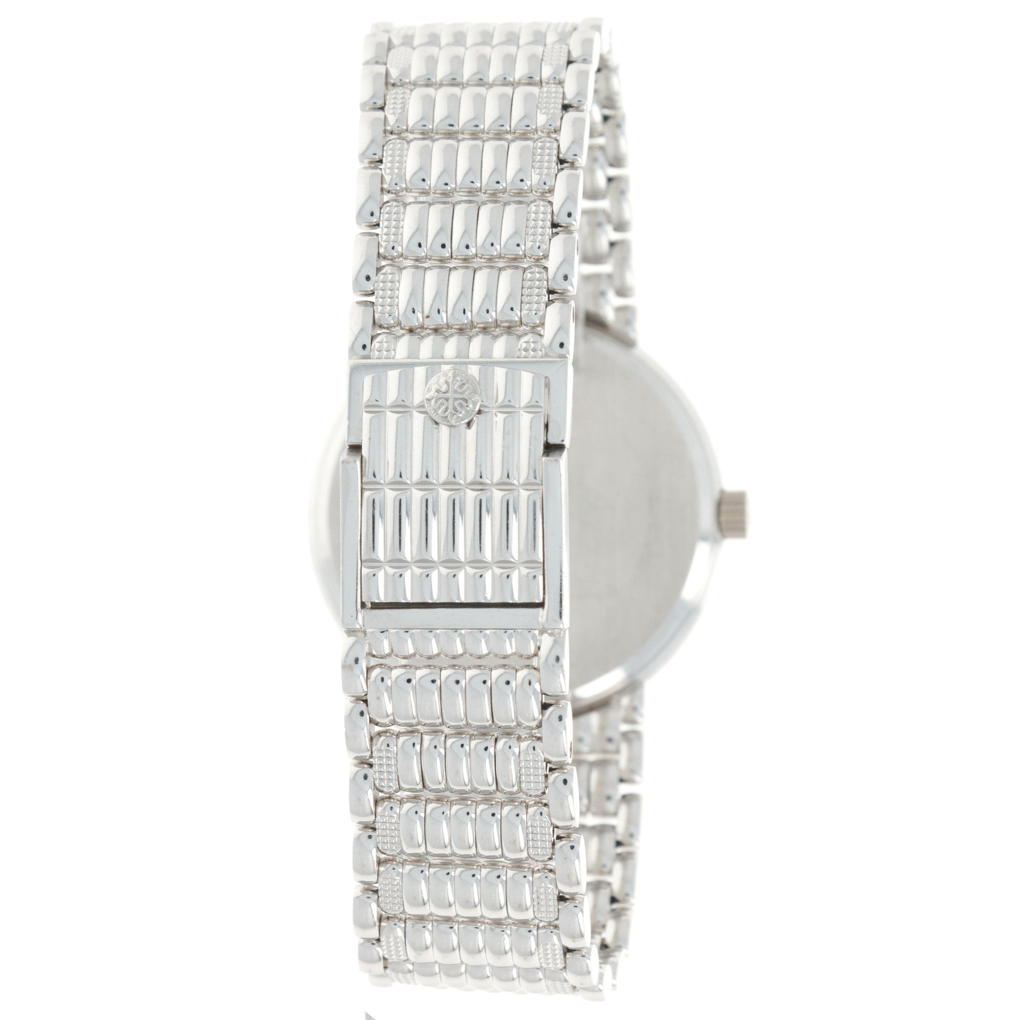 Patek Philippe - Patek Philippe White Gold Calatrava Watch Ref. 3802 with Unusual Bracelet - The Keystone Watches