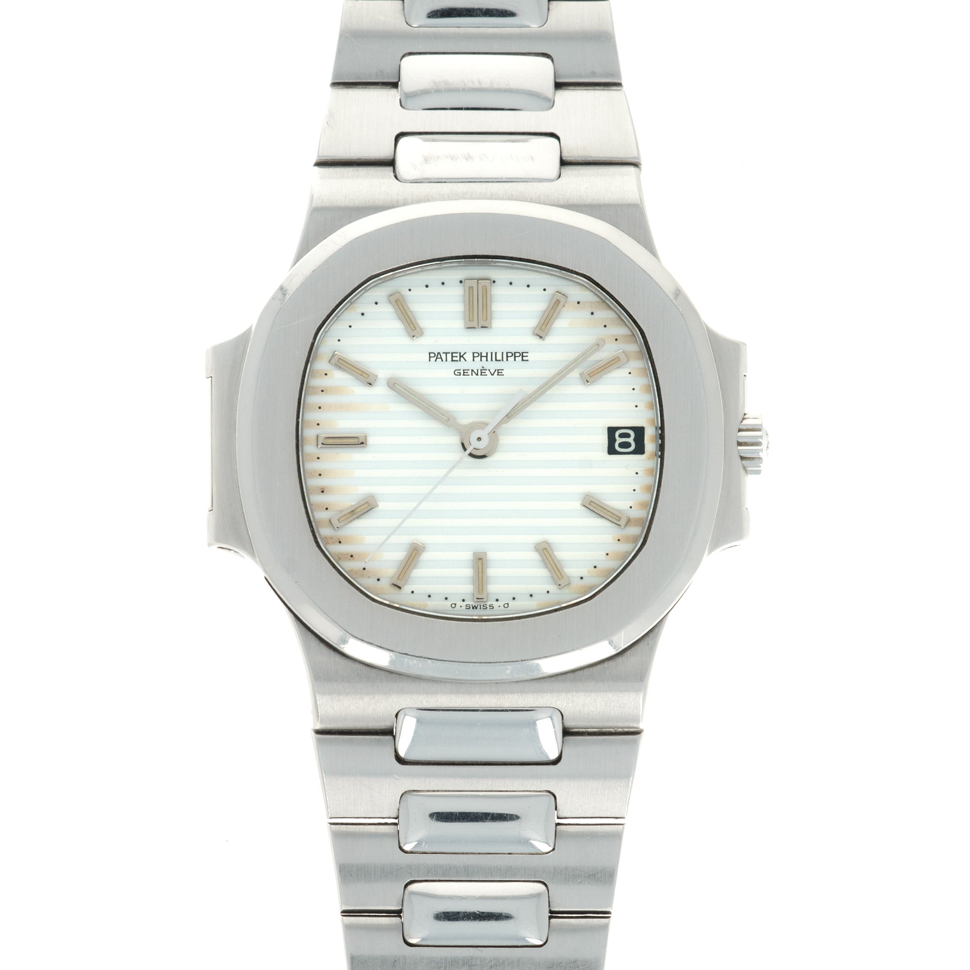 Patek Philippe - Patek Philippe Nautilus White Dial Watch Ref. 3800 - The Keystone Watches