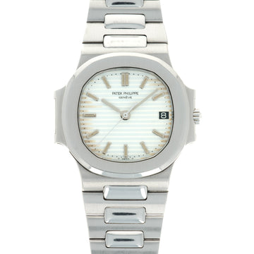 Patek Philippe Nautilus White Dial Watch Ref. 3800