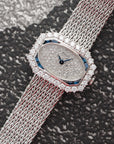 Piaget - Piaget White Gold Diamond Sapphire Watch, 1970s - The Keystone Watches