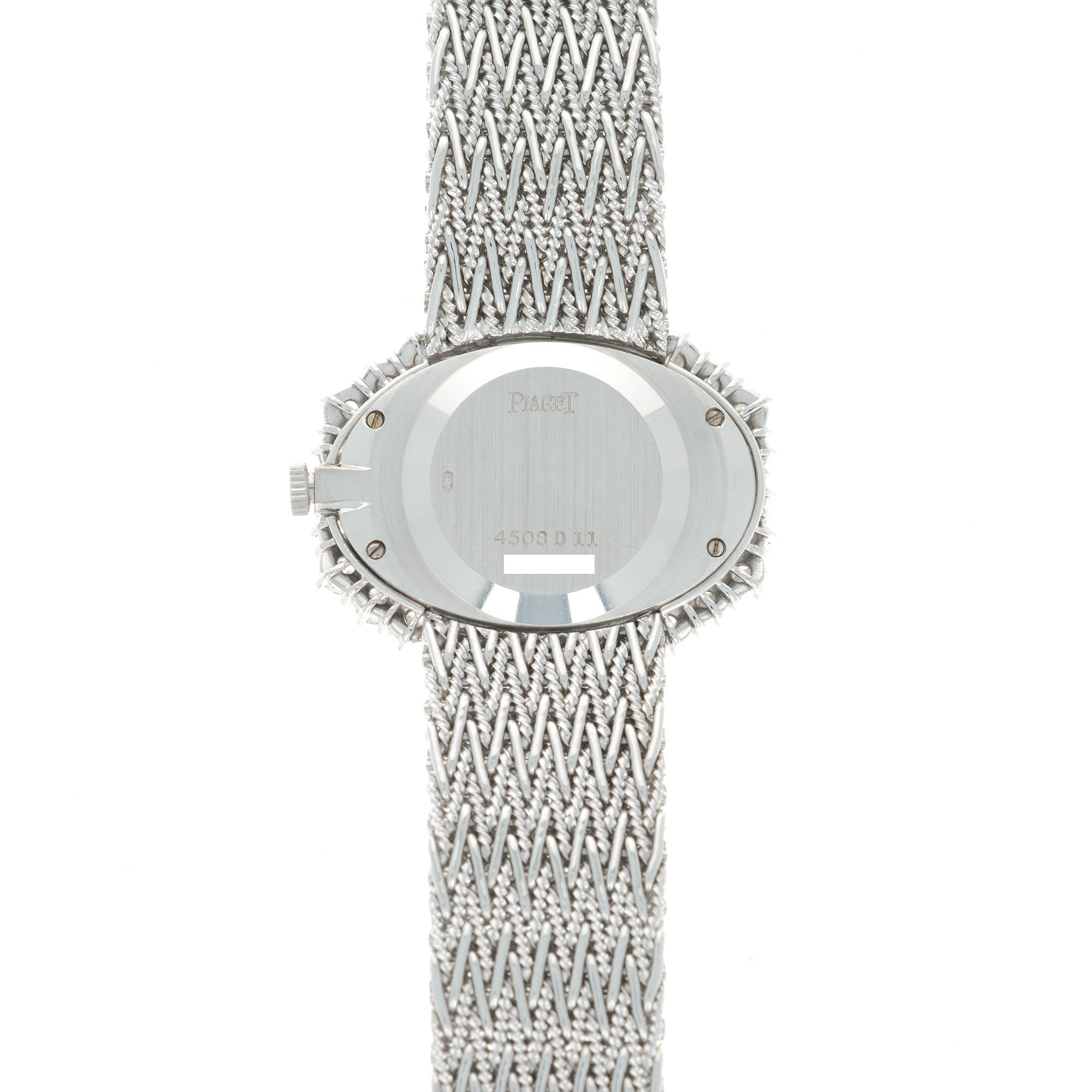 Piaget - Piaget White Gold Diamond Sapphire Watch, 1970s - The Keystone Watches