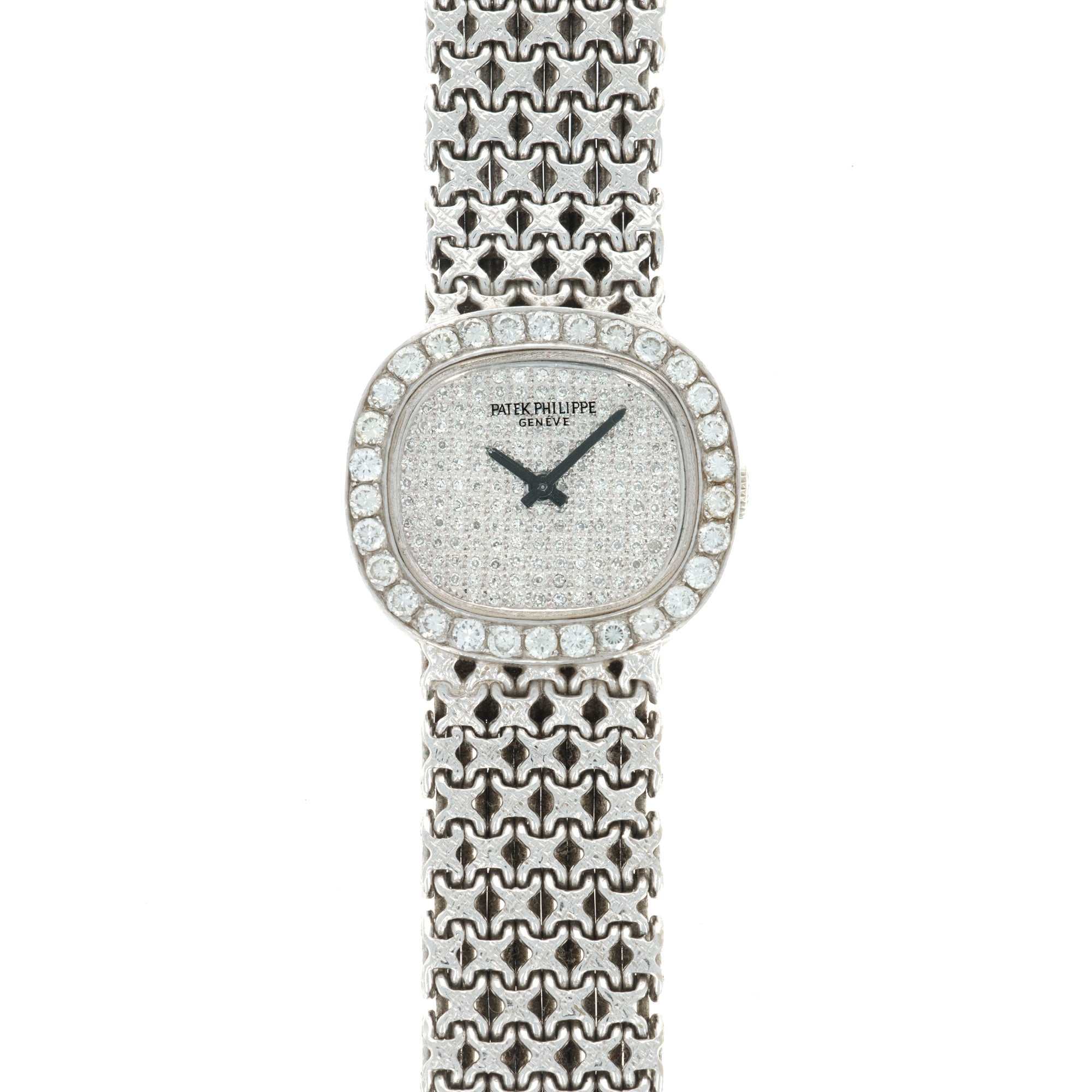 Patek Philippe - Patek Philippe White Gold Diamond Watch, 1970s - The Keystone Watches