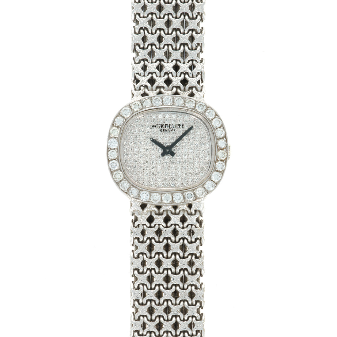 Patek Philippe White Gold Diamond Watch, 1970s