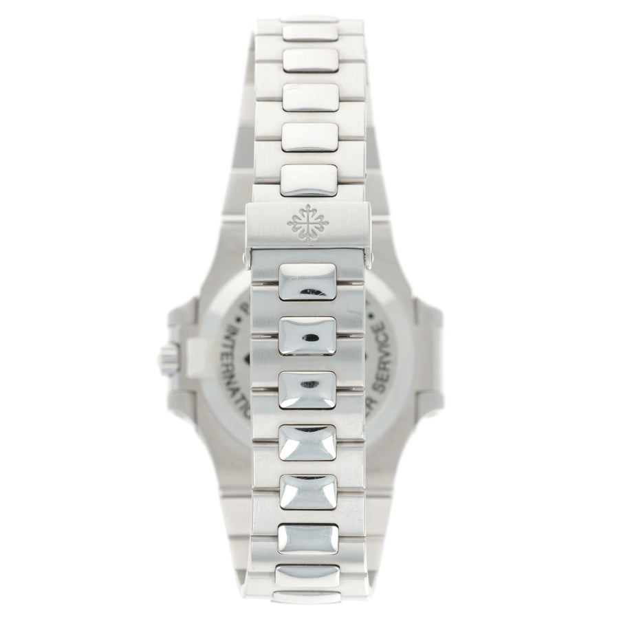 Patek Philippe White Gold Nautilus Baguette Diamond Watch Ref. 3800