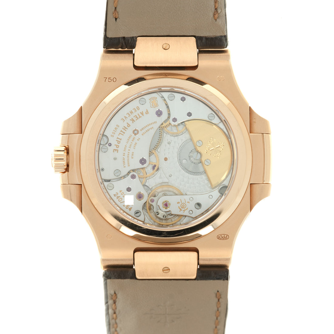 Patek Philippe Rose Gold Nautilus Moonphase Watch Ref. 5712