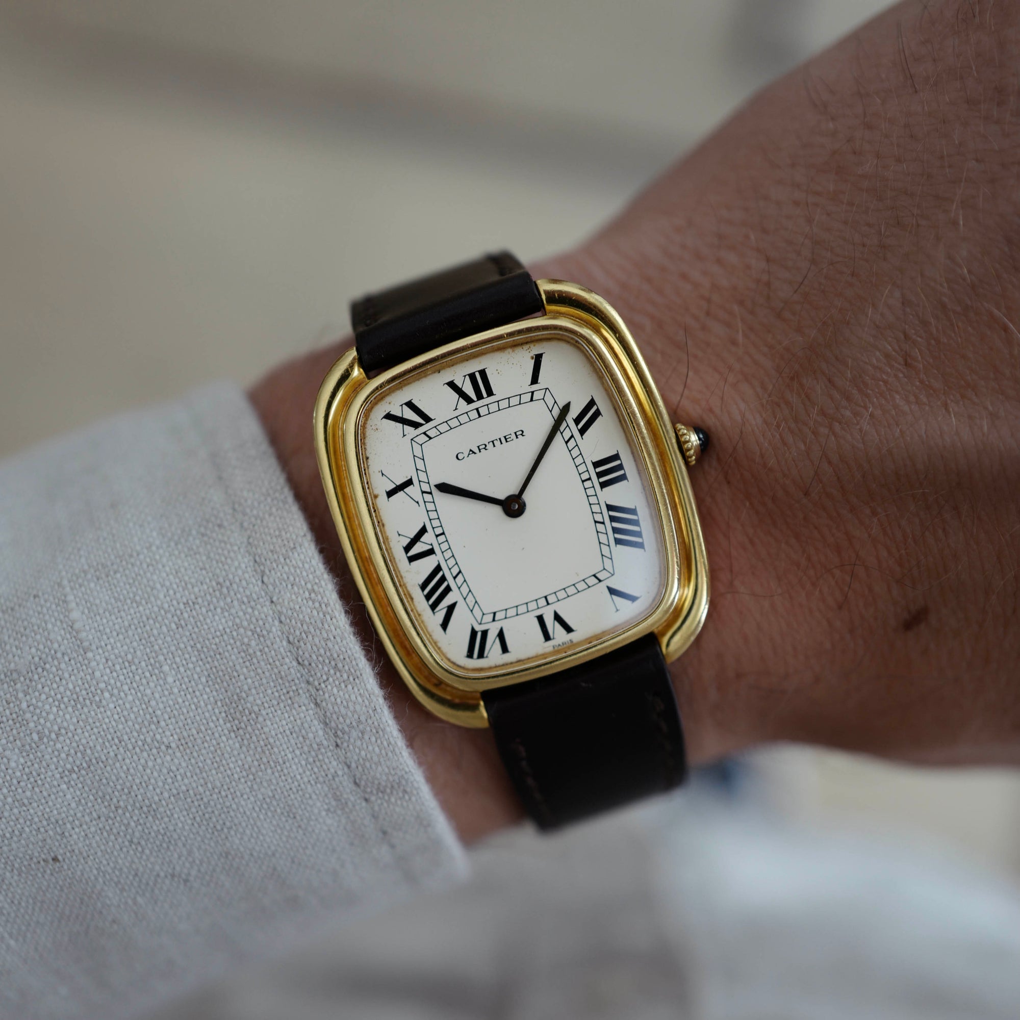 Cartier - Cartier Yellow Gold Jumbo Tank Gondole Watch - The Keystone Watches