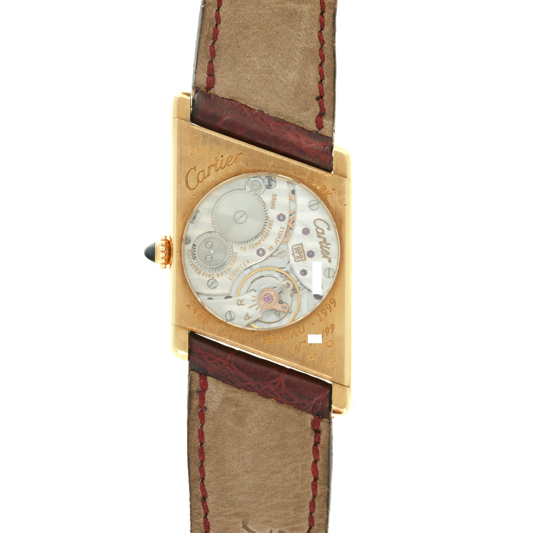 Cartier Yellow Gold Tank Asymmetrical Watch, Ref. 2488