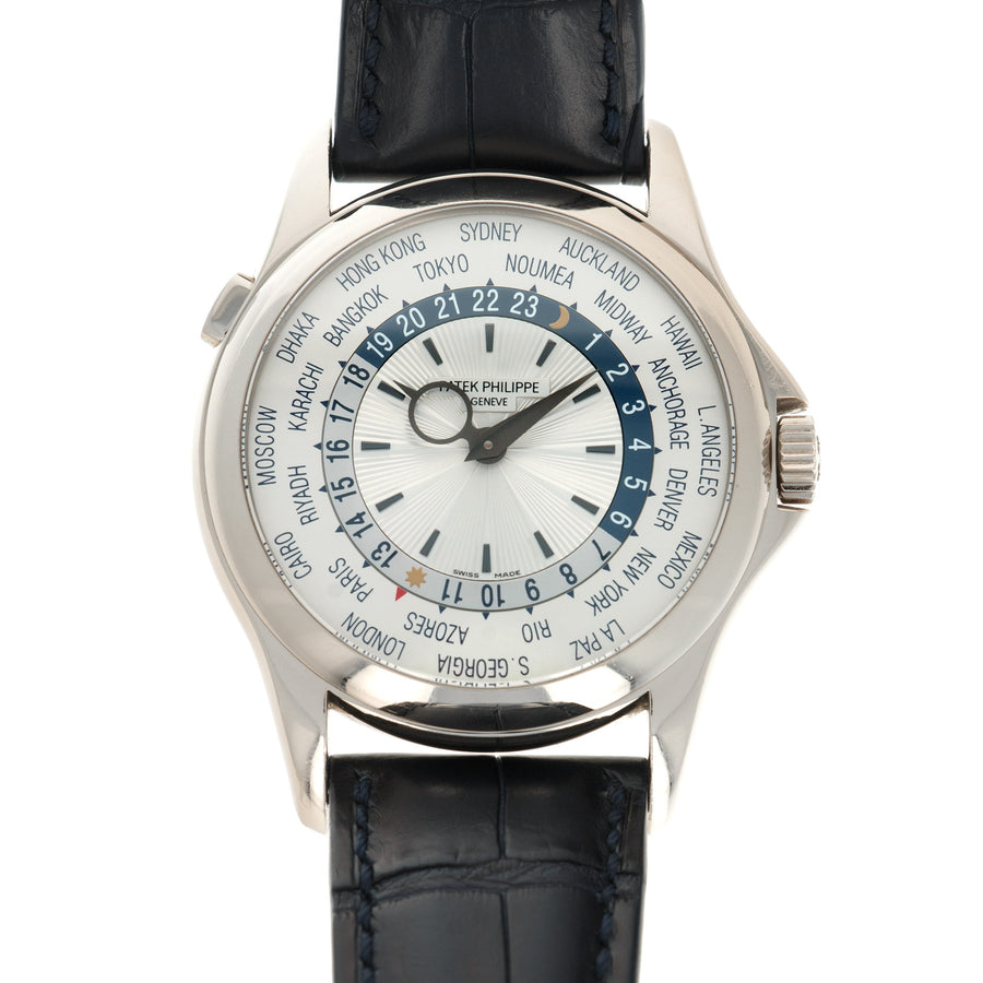 Patek Philippe White Gold World Time Ref. 5130, with Original Box and Papers
