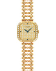 Piaget Yellow Gold Diamond Watch, 1980s