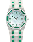 Audemars Piguet White Gold Emerald & Diamond Royal Oak Watch Ref. 56752