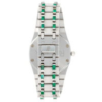 Audemars Piguet White Gold Emerald & Diamond Royal Oak Watch Ref. 56752