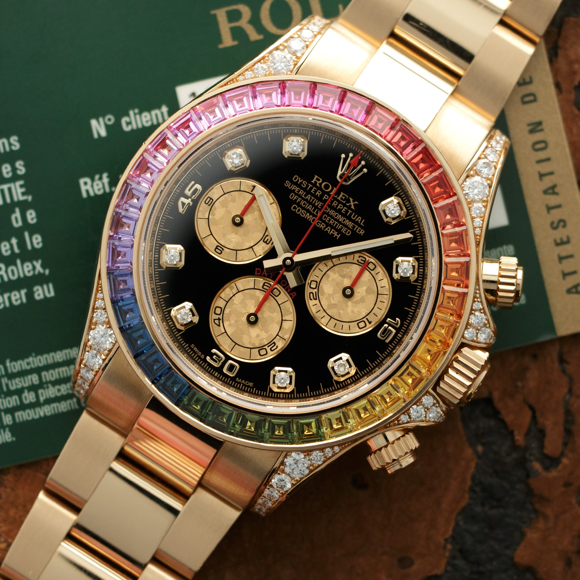 Rolex - Rolex Yellow Gold Daytona Rainbow Watch Ref. 116598 - The Keystone Watches