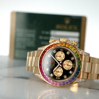 Rolex Yellow Gold Daytona Rainbow Watch Ref. 116598