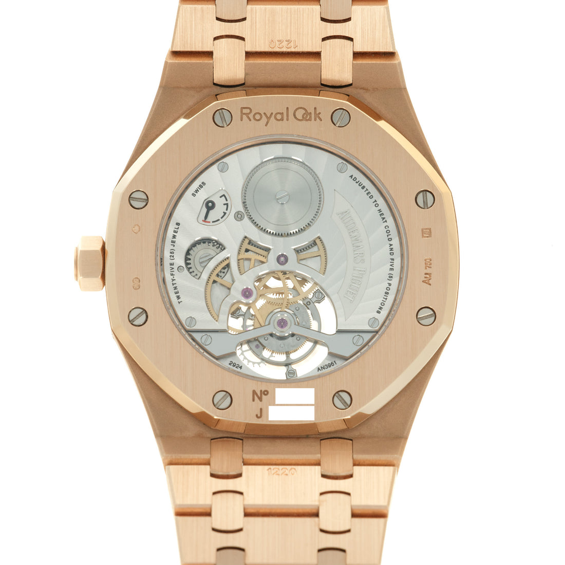Audemars Piguet Rose Gold Royal Oak Tourbillon Watch Ref. 26522