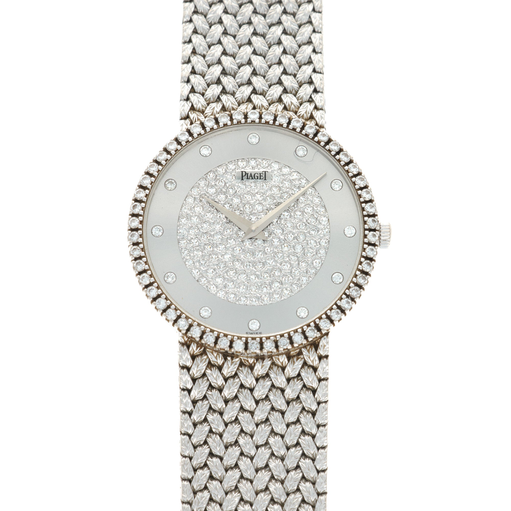 Piaget - Piaget White Gold Diamond Watch, 1980s - The Keystone Watches