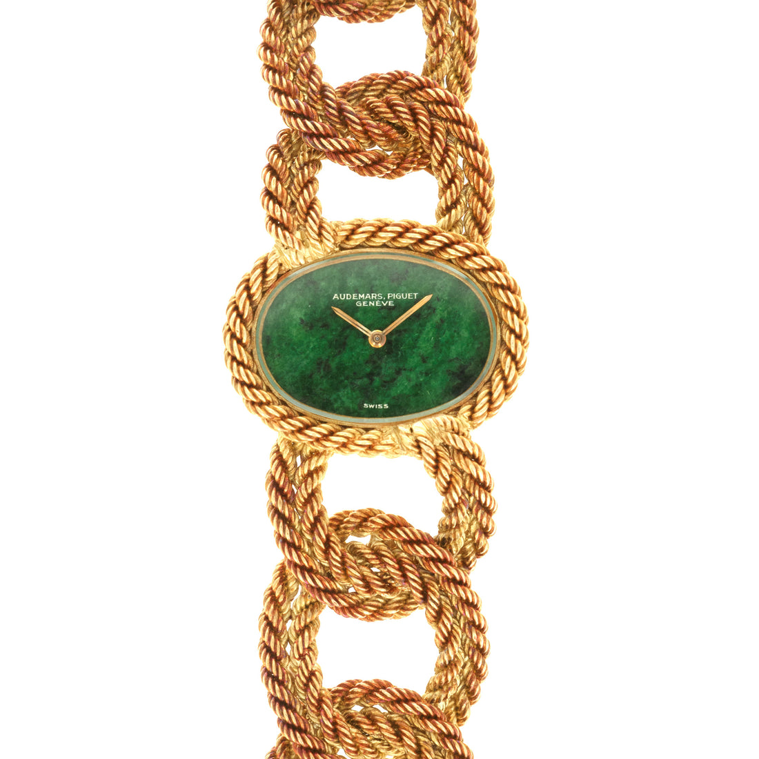 Audemars Piguet Yellow Gold Braided Bracelet Watch, 1960s
