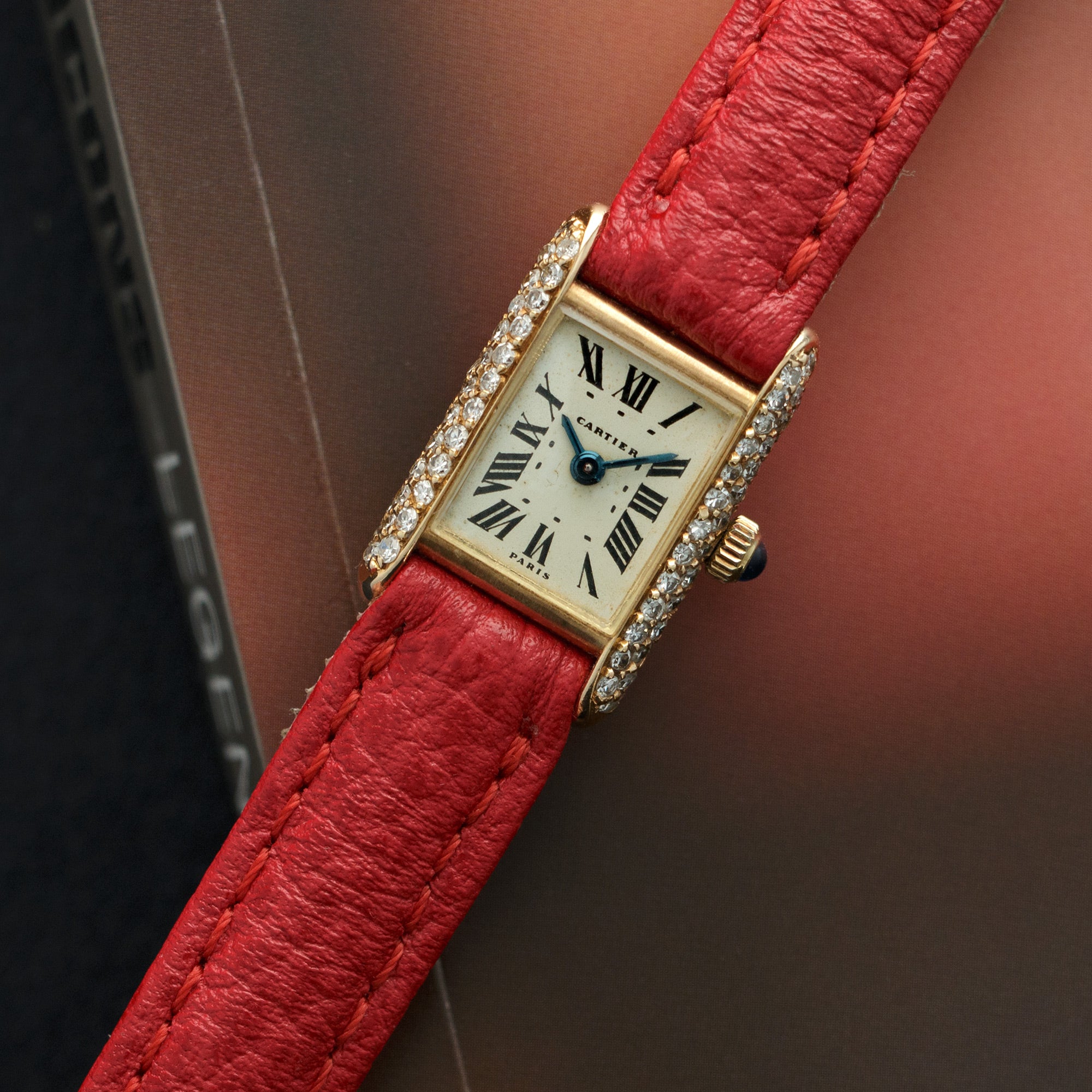 Cartier - Cartier Yellow Gold Mini Tank Diamond Watch, 1968 - The Keystone Watches