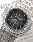 Patek Philippe White Gold Nautilus Baguette Diamond Watch Ref. 5990, Special Edition