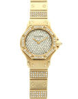 Cartier Yellow Gold Santos Automatic Diamond Watch