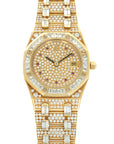 Audemars Piguet - Audemars Piguet Yellow Gold Royal Oak Diamond Watch - The Keystone Watches