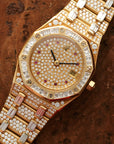 Audemars Piguet - Audemars Piguet Yellow Gold Royal Oak Diamond Watch - The Keystone Watches