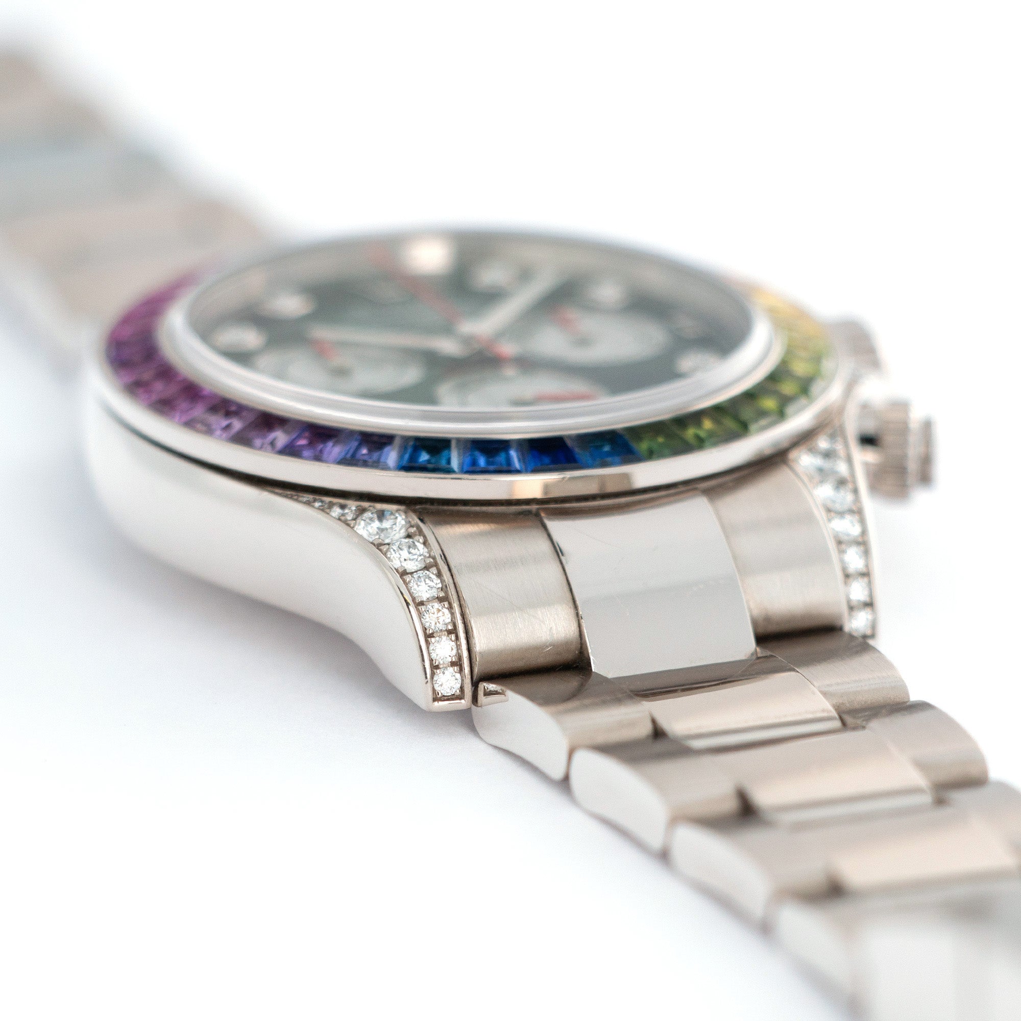 Rolex - Rolex White Gold Cosmograph Rainbow Daytona Watch Ref. 116599 - The Keystone Watches