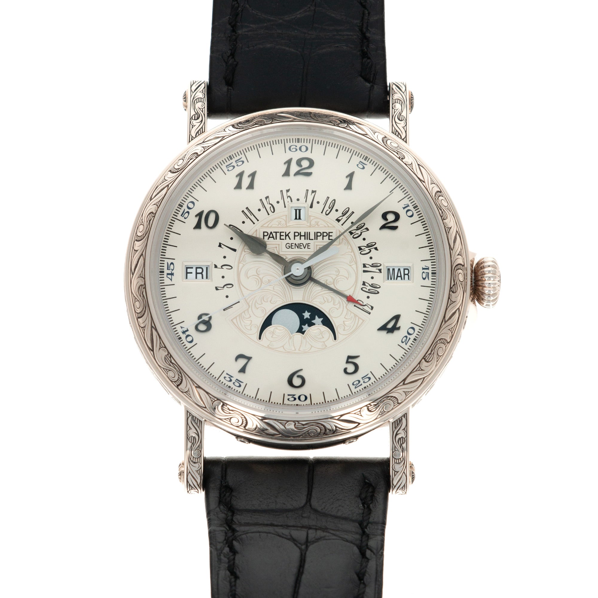 Patek Philippe - Patek Philippe White Gold Perpetual Calendar Watch Ref. 5160, Retailed by Tiffany & Co. - The Keystone Watches