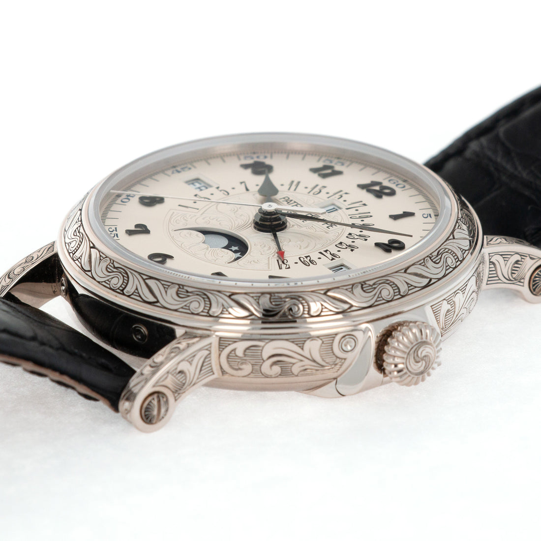 Patek Philippe White Gold Perpetual Calendar Watch Ref. 5160, Retailed by Tiffany & Co.