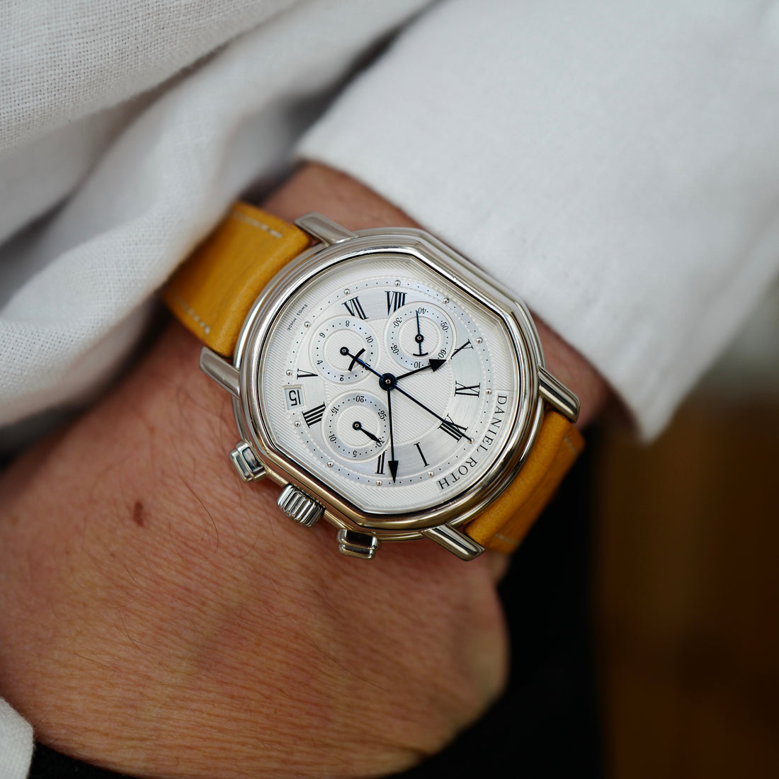Daniel Roth Steel Automatic Chronograph Watch