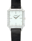 Patek Philippe - Patek Philippe Rectangular Platinum & Baguette Diamond Watch Ref. 5007 - The Keystone Watches