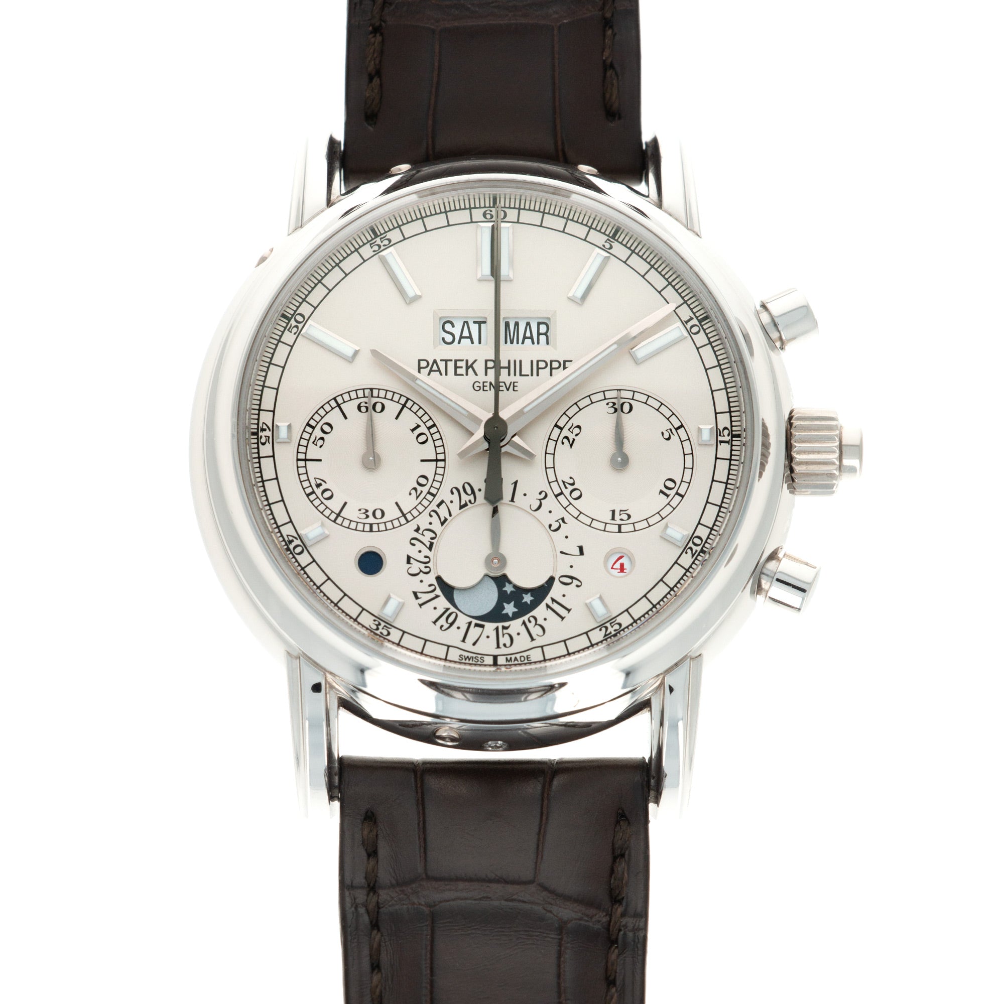 Patek Philippe - Patek Philippe Platinum Perpetual Split Seconds Chrono Watch Ref. 5204 - The Keystone Watches